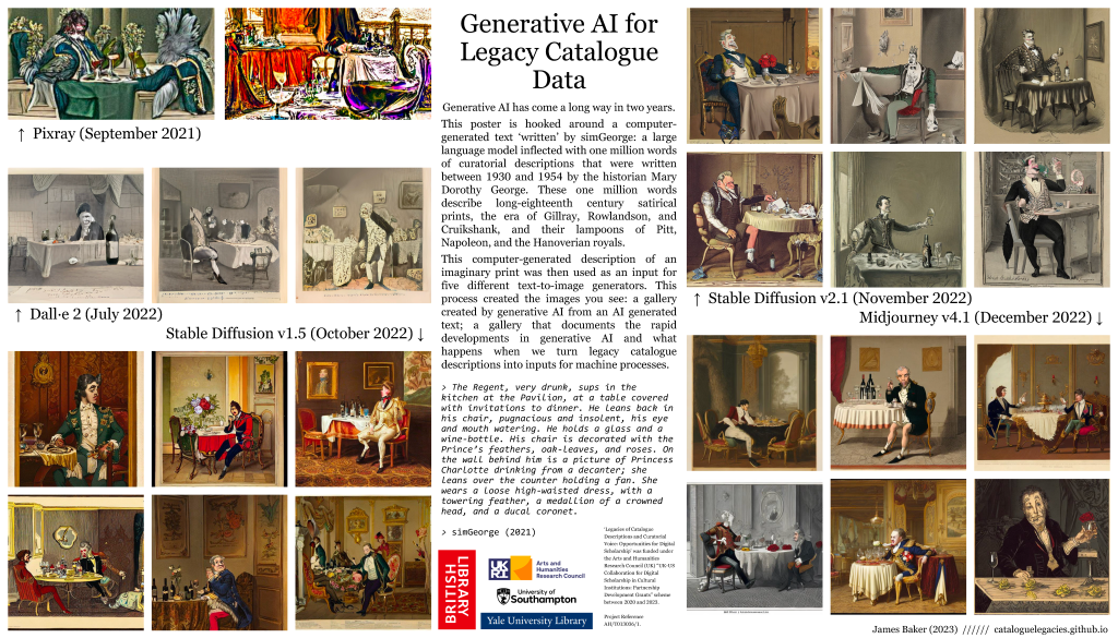 A poster we made to show the 'progress' that generative AI made during our project.